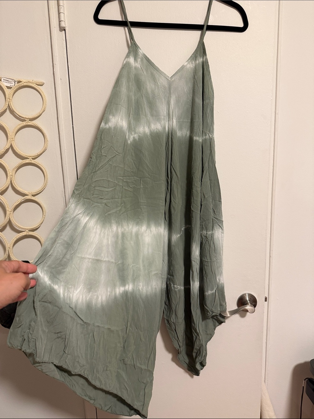 Tie-Dye Sage Green Jumpsuit